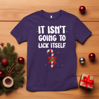 Funny Christmas It Isn't Going To Lick Itself T Shirt Xmas Adult Humor Couple Matching - Wonder Print Shop