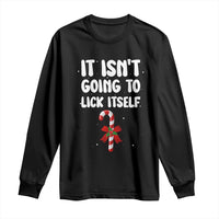 Funny Christmas It Isn't Going To Lick Itself Long Sleeve Shirt Xmas Adult Humor Couple Matching - Wonder Print Shop