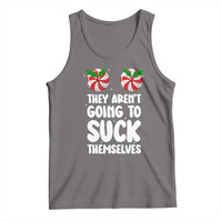 Funny Christmas They Aren't Going To Suck Themself Tank Top Xmas Adult Humor Couple Matching - Wonder Print Shop