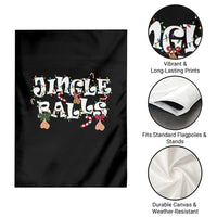 Funny Naughty Christmas Jingle Balls Garden Flag Santa Xmas Jingle Bells Adult Joke - Wonder Print Shop