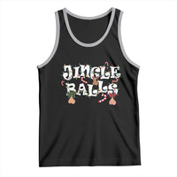 Funny Naughty Christmas Jingle Balls Tank Top Santa Xmas Jingle Bells Adult Joke - Wonder Print Shop