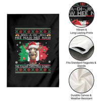 Funny Italian Christmas Donkey Garden Flag Funny Domick The Donkey Holiday Italy Flag - Wonder Print Shop