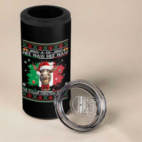 Funny Italian Christmas Donkey 4 in 1 Can Cooler Tumbler Funny Domick The Donkey Holiday Italy Flag - Wonder Print Shop