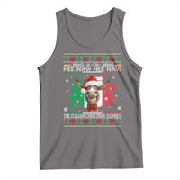 Funny Italian Christmas Donkey Tank Top Funny Domick The Donkey Holiday Italy Flag - Wonder Print Shop