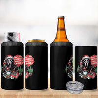 Funny Ghost Christmas Face 4 in 1 Can Cooler Tumbler Whats Your Favorite Christmas Movie Spooky Xmas - Wonder Print Shop
