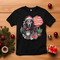 Funny Ghost Christmas Face T Shirt Whats Your Favorite Christmas Movie Spooky Xmas - Wonder Print Shop