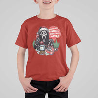 Funny Ghost Christmas Face T Shirt For Kid Whats Your Favorite Christmas Movie Spooky Xmas - Wonder Print Shop