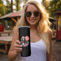 Funny Ghost Christmas Face Skinny Tumbler Whats Your Favorite Christmas Movie Spooky Xmas - Wonder Print Shop