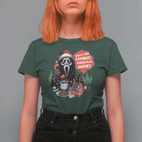 Funny Ghost Christmas Face T Shirt For Women Whats Your Favorite Christmas Movie Spooky Xmas - Wonder Print Shop