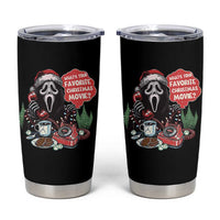 Funny Ghost Christmas Face Tumbler Cup Whats Your Favorite Christmas Movie Spooky Xmas - Wonder Print Shop