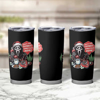 Funny Ghost Christmas Face Tumbler Cup Whats Your Favorite Christmas Movie Spooky Xmas - Wonder Print Shop