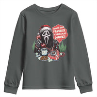 Funny Ghost Christmas Face Youth Sweatshirt Whats Your Favorite Christmas Movie Spooky Xmas - Wonder Print Shop