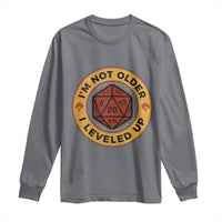 Funny RPG Gamer I Am Not Older I Leveled Up Long Sleeve Shirt Vintage D20 Tabletop - Wonder Print Shop