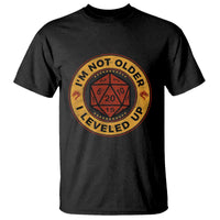 Funny RPG Gamer I Am Not Older I Leveled Up T Shirt Vintage D20 Tabletop - Wonder Print Shop