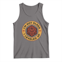 Funny RPG Gamer I Am Not Older I Leveled Up Tank Top Vintage D20 Tabletop - Wonder Print Shop