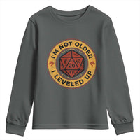 Funny RPG Gamer I Am Not Older I Leveled Up Youth Sweatshirt Vintage D20 Tabletop - Wonder Print Shop