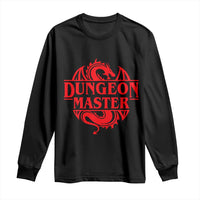 Funny Dungeon Master Long Sleeve Shirt RPG Gamer D20 Tabletop Red Dragon - Wonder Print Shop