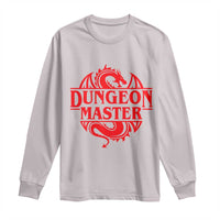 Funny Dungeon Master Long Sleeve Shirt RPG Gamer D20 Tabletop Red Dragon - Wonder Print Shop