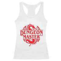 Funny Dungeon Master Racerback Tank Top RPG Gamer D20 Tabletop Red Dragon - Wonder Print Shop