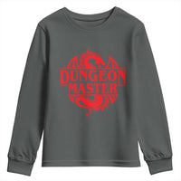 Funny Dungeon Master Youth Sweatshirt RPG Gamer D20 Tabletop Red Dragon - Wonder Print Shop