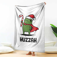 Funny Christmas Huzzah Frog Knight Meme Quote Throw Blanket - Wonder Print Shop