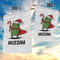 Funny Christmas Huzzah Frog Knight Meme Quote Garden Flag - Wonder Print Shop