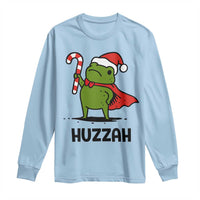 Funny Christmas Huzzah Frog Knight Meme Quote Long Sleeve Shirt - Wonder Print Shop
