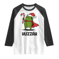 Funny Christmas Huzzah Frog Knight Meme Quote Raglan Shirt - Wonder Print Shop