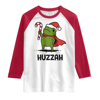 Funny Christmas Huzzah Frog Knight Meme Quote Raglan Shirt - Wonder Print Shop