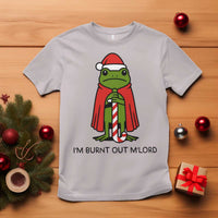 Funny Christmas Frog Knight T Shirt I Am Burnt Out M Lord Medieval Meme - Wonder Print Shop