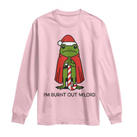 Funny Christmas Frog Knight Long Sleeve Shirt I Am Burnt Out M Lord Medieval Meme - Wonder Print Shop