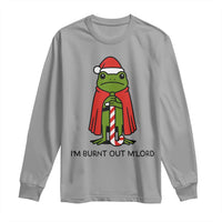 Funny Christmas Frog Knight Long Sleeve Shirt I Am Burnt Out M Lord Medieval Meme - Wonder Print Shop