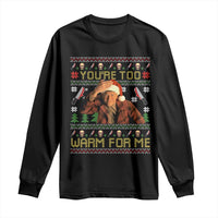 Ed Gein Christmas Long Sleeve Shirt Funny You Are Too Warm For Me Xmas Serial Killer - Wonder Print Shop