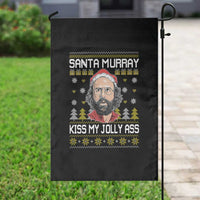 Funny Stranger Murray Christmas Garden Flag Santa Murray Kiss My Jolly Ass - Wonder Print Shop