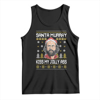 Funny Stranger Murray Christmas Tank Top Santa Murray Kiss My Jolly Ass - Wonder Print Shop