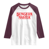 Funny Dungeon Master Raglan Shirt RPG Gamer D20 Tabletop Gaming - Wonder Print Shop