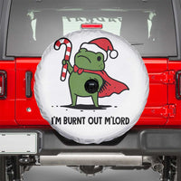 Funny Christmas Frog Knight Spare Tire Cover I Am Burnt Out M Lord Medieval Meme Candy Cane - Wonder Print Shop