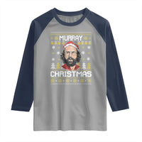 Funny Murray Christmas Raglan Shirt Stranger Xmas Things Holiday Movie - Wonder Print Shop