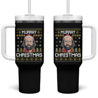 Funny Murray Christmas Tumbler With Handle Stranger Xmas Things Holiday Movie - Wonder Print Shop
