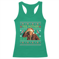 Ed Gein Christmas Racerback Tank Top Funny Yes Mother Xmas Serial Killer - Wonder Print Shop