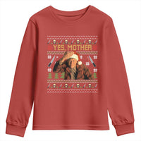 Ed Gein Christmas Youth Sweatshirt Funny Yes Mother Xmas Serial Killer - Wonder Print Shop