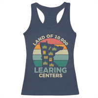 Funny Land Of 10000 Learing Center Racerback Tank Top Anti Scam Awareness - Wonder Print Shop