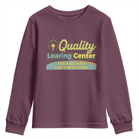 Funny Quality Learing Center For Kids Who Cant Reed Good Youth Sweatshirt Anti Scam Awareness - Wonder Print Shop