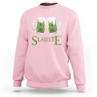 Funny Irish Beer Drinking Sweatshirt Slainte St Patrick's Day Shamrock Beer Mugs