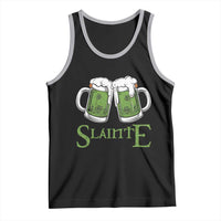 Funny Irish Beer Drinking Tank Top Slainte St Patrick's Day Shamrock Beer Mugs