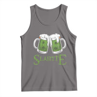 Funny Irish Beer Drinking Tank Top Slainte St Patrick's Day Shamrock Beer Mugs