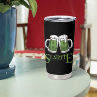 Funny Irish Beer Drinking Tumbler Cup Slainte St Patrick's Day Shamrock Beer Mugs - Wonder Print Shop