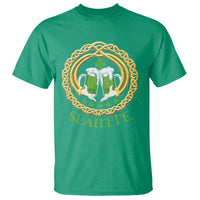Funny Irish Beer Drinking St Patrick's Day Slainte T Shirt Claddagh Ring Celtic Shamrock