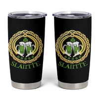 Funny Irish Beer Drinking St Patrick's Day Slainte Tumbler Cup Claddagh Ring Celtic Shamrock - Wonder Print Shop