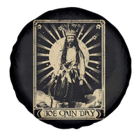 Funny Joe Cain Mardi Gras Spare Tire Cover Vintage Tarot Card